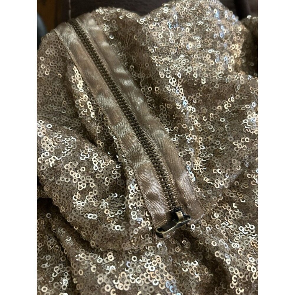 Jones New York Collection Gold Glitter Long Sleeve Womens Size Medium - Picture 4 of 7